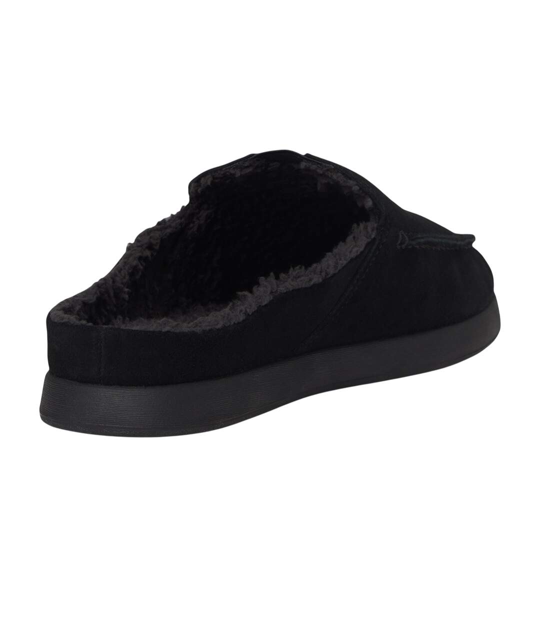 Mens Alonso Suede Mules Black Toms-2