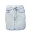 Mini Jupe Corp Femme Bleu Clair Off White-1