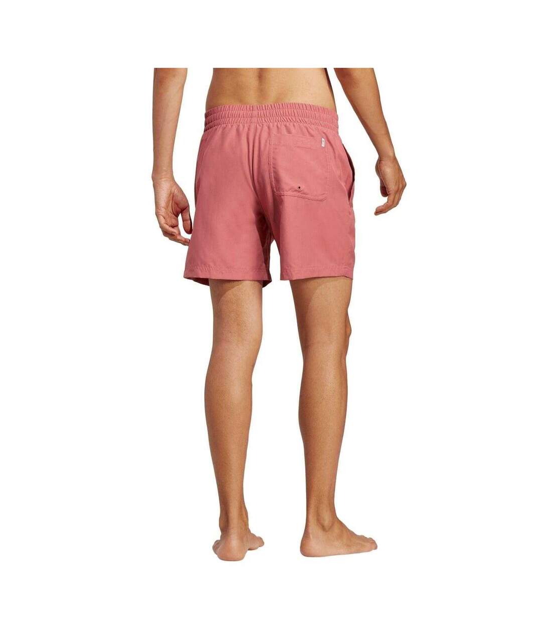 Mens Solid Swim Shorts Pink Adidas-3