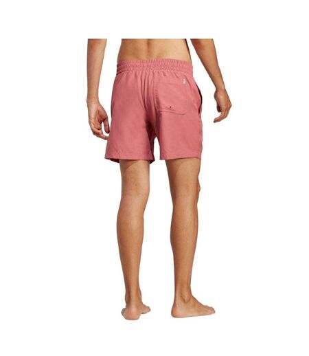 Mens Solid Swim Shorts Pink Adidas