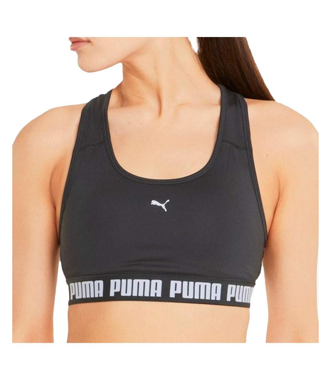 Brassière Noir Femme Puma Strong Mid - XS-1