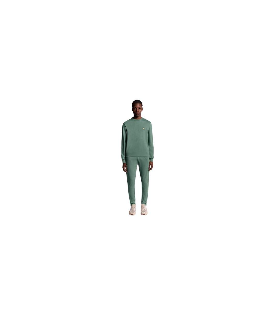 Mens Lightweight Sweatshirt Green Lyle & Scott-1