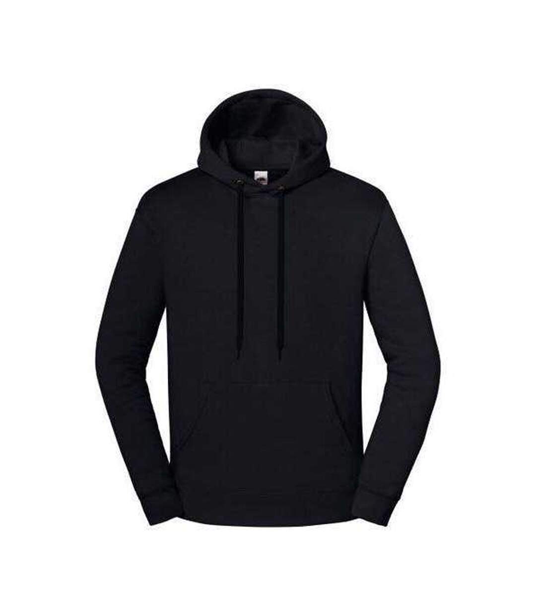 Sweat Uni À Capuche Iconic Premium Adulte Noir Fruit Of The Loom-1