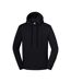 Sweat Uni À Capuche Iconic Premium Adulte Noir Fruit Of The Loom-1