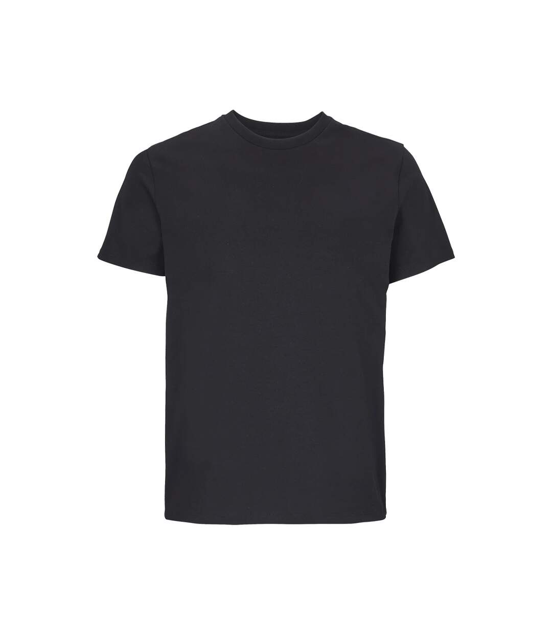 Mens Authentic Pique Polo Shirt Deep Black Russell-1