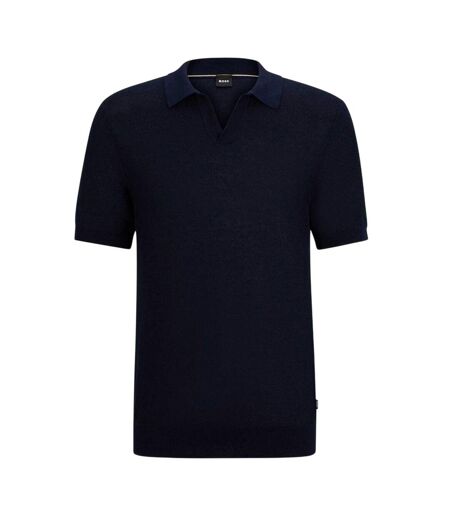 Polo Tempio Homme Bleu Foncé Boss