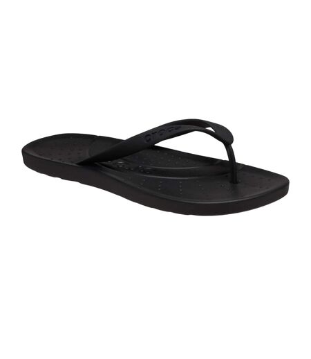 Mens Textile Flat Sandals Black Teva