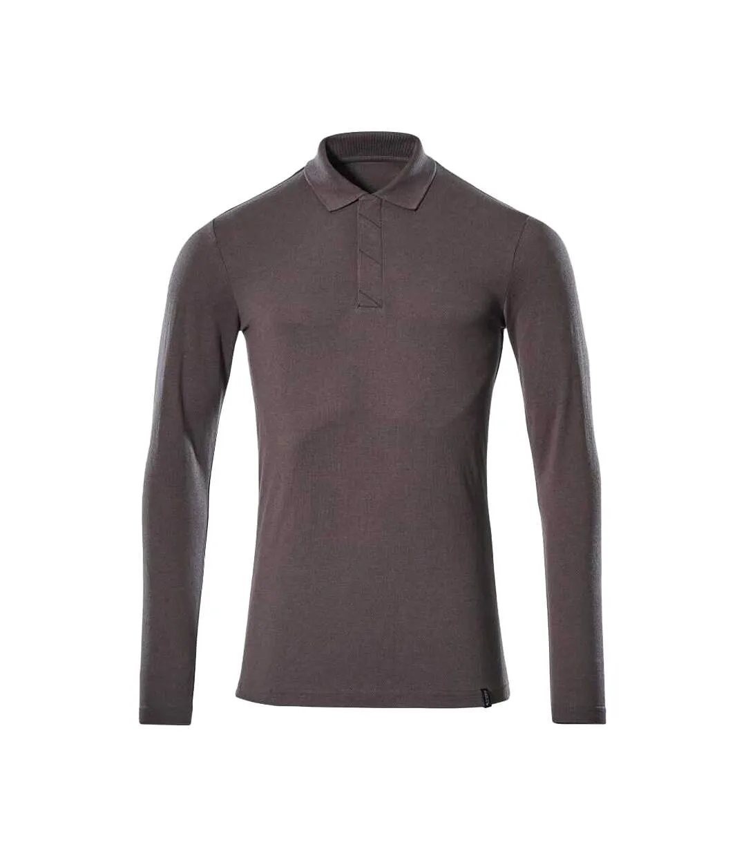 Mens Crossover Long-sleeved Polo Shirt Dark Anthracite Mascot-1
