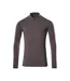 Mens Crossover Long-sleeved Polo Shirt Dark Anthracite Mascot-1