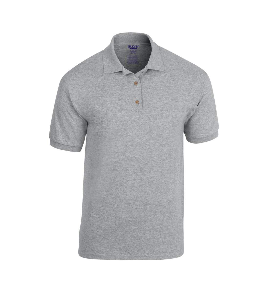 Unisex Adult Dryblend Jersey Polo Shirt Sports Grey Gildan-1