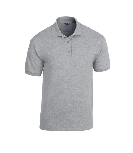 Unisex Adult Dryblend Jersey Polo Shirt Sports Grey Gildan