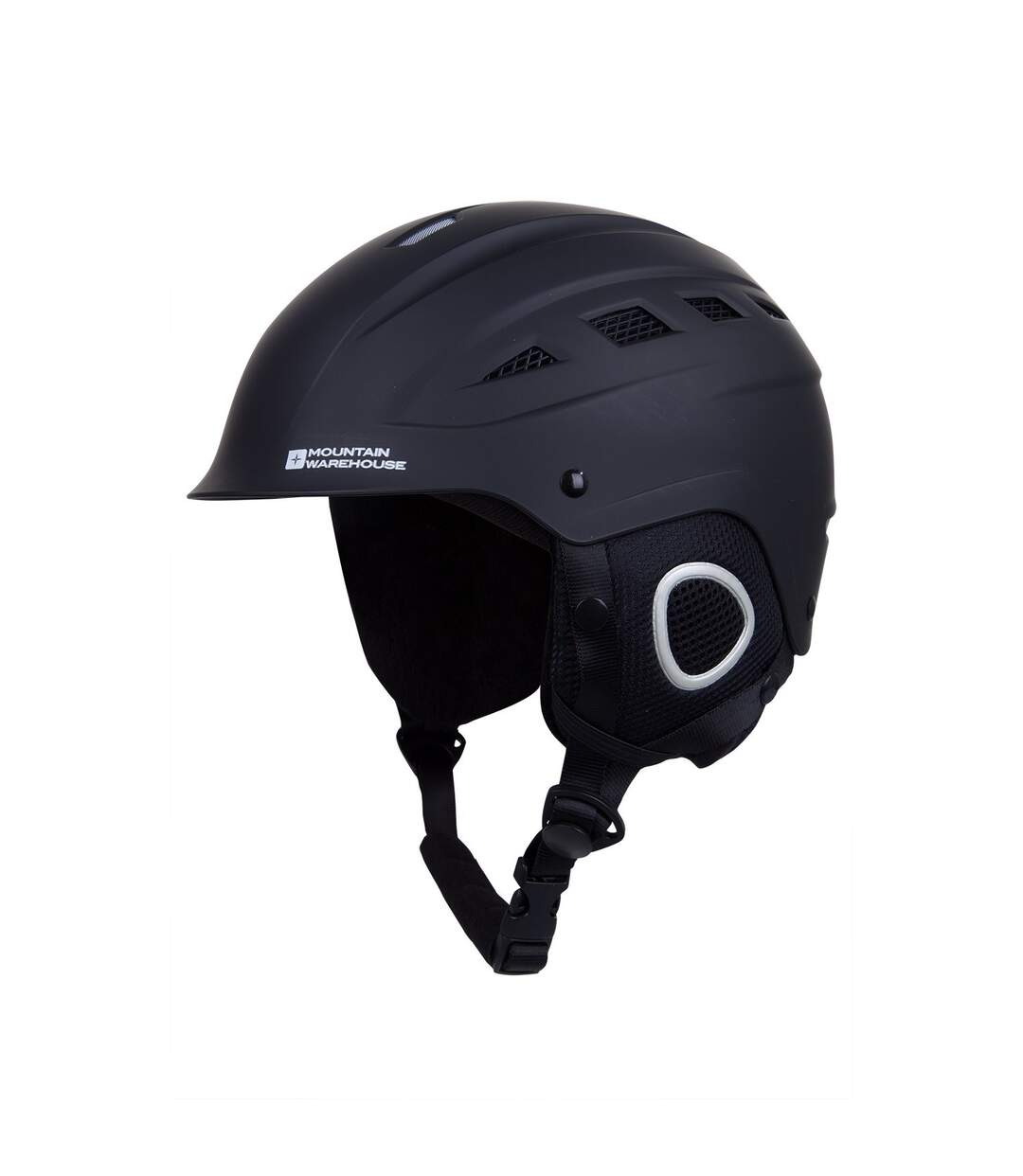 Unisex adult pinnacle ski helmet s black Mountain Warehouse-1