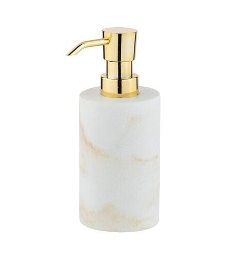 Distributeur de savon design marbre Odos - Blanc