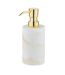 Distributeur de savon design marbre Odos - Blanc-1