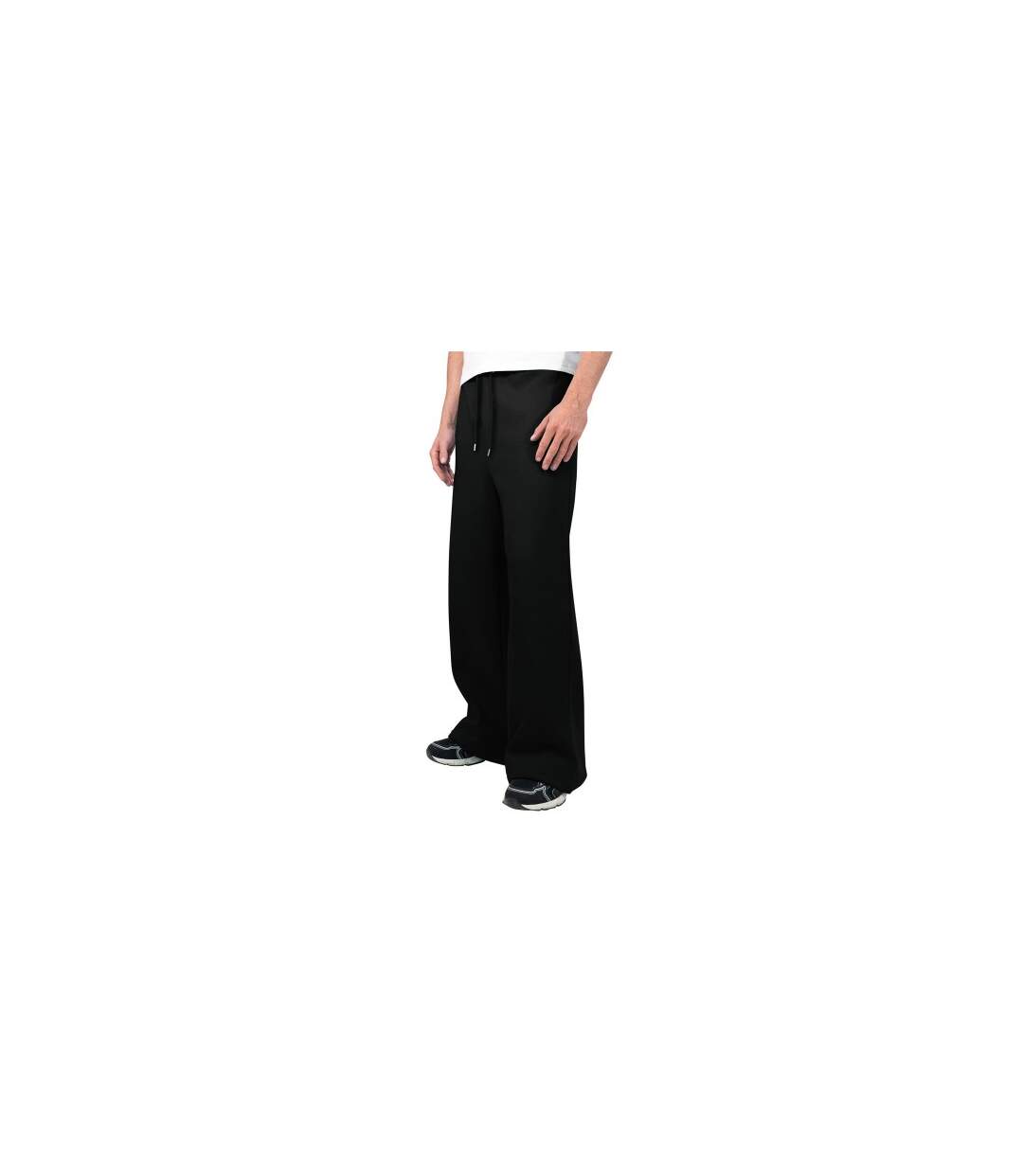 Unisex Adult Loose Fit Jogging Bottoms Black Casual Classics-1
