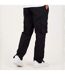 Mens Relaxed Fit Cargo Trousers Black Brave Soul-2