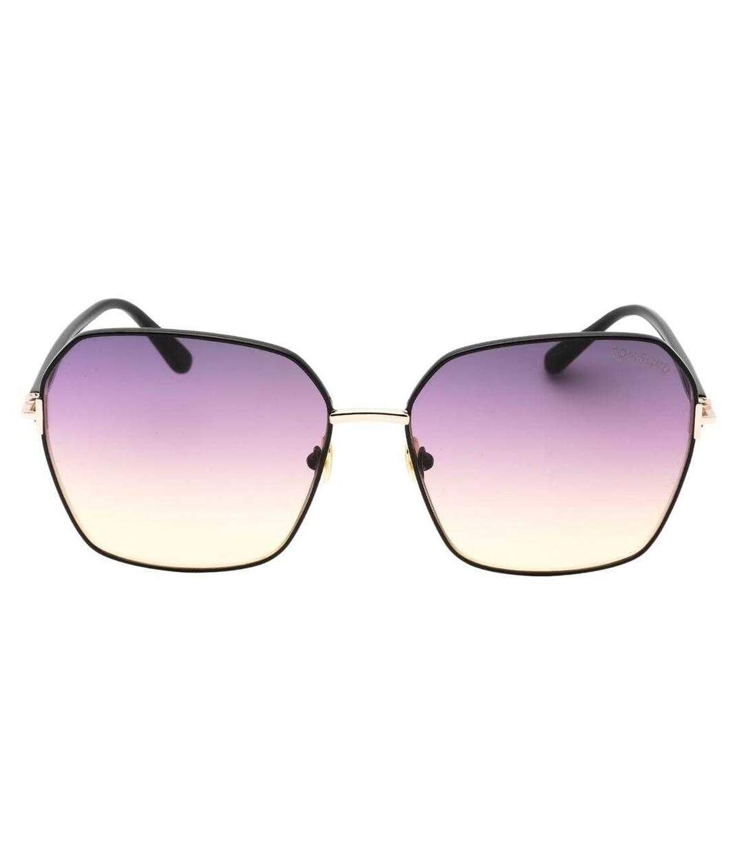 Womens/ladies Claudia 2 Butterfly Sunglasses One Size Black Rose Gold Tom Ford-2