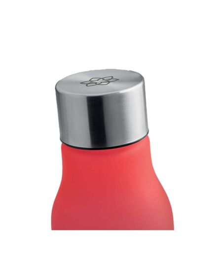 Glacier rpet 600ml water bottle one size transparent red MidOcean