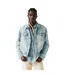Veste Camionneur Homme Bleu Clair Délavé Levis-4