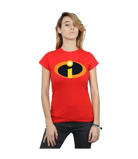 Disney T-shirt en coton avec logo Les Incroyables, Femme/Ladies (Rouge) - UTBI48182