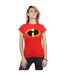 Disney T-shirt en coton avec logo Les Incroyables, Femme/Ladies (Rouge) - UTBI48182-2