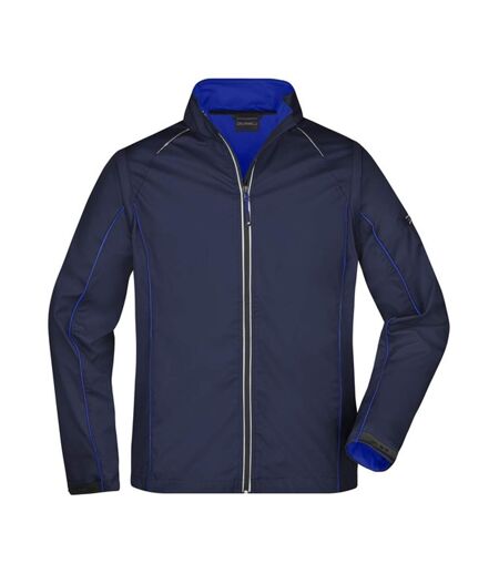 Veste Softshell Homme Bleu Marine Bleu Roi James And Nicholson