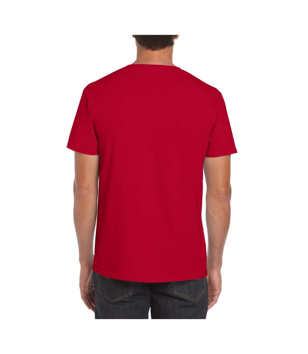 T-shirt manches courtes softstyle homme rouge vif Gildan-2