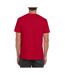 Mens soft style ringspun t shirt cherry red Gildan