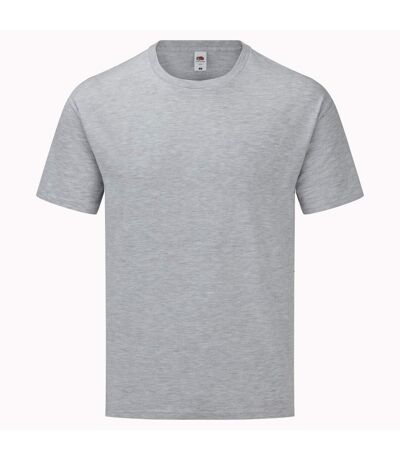 Fruit Of The Loom - T-shirt manches courtes ICONIC - Unisexe (Gris chiné) - UTRW7665