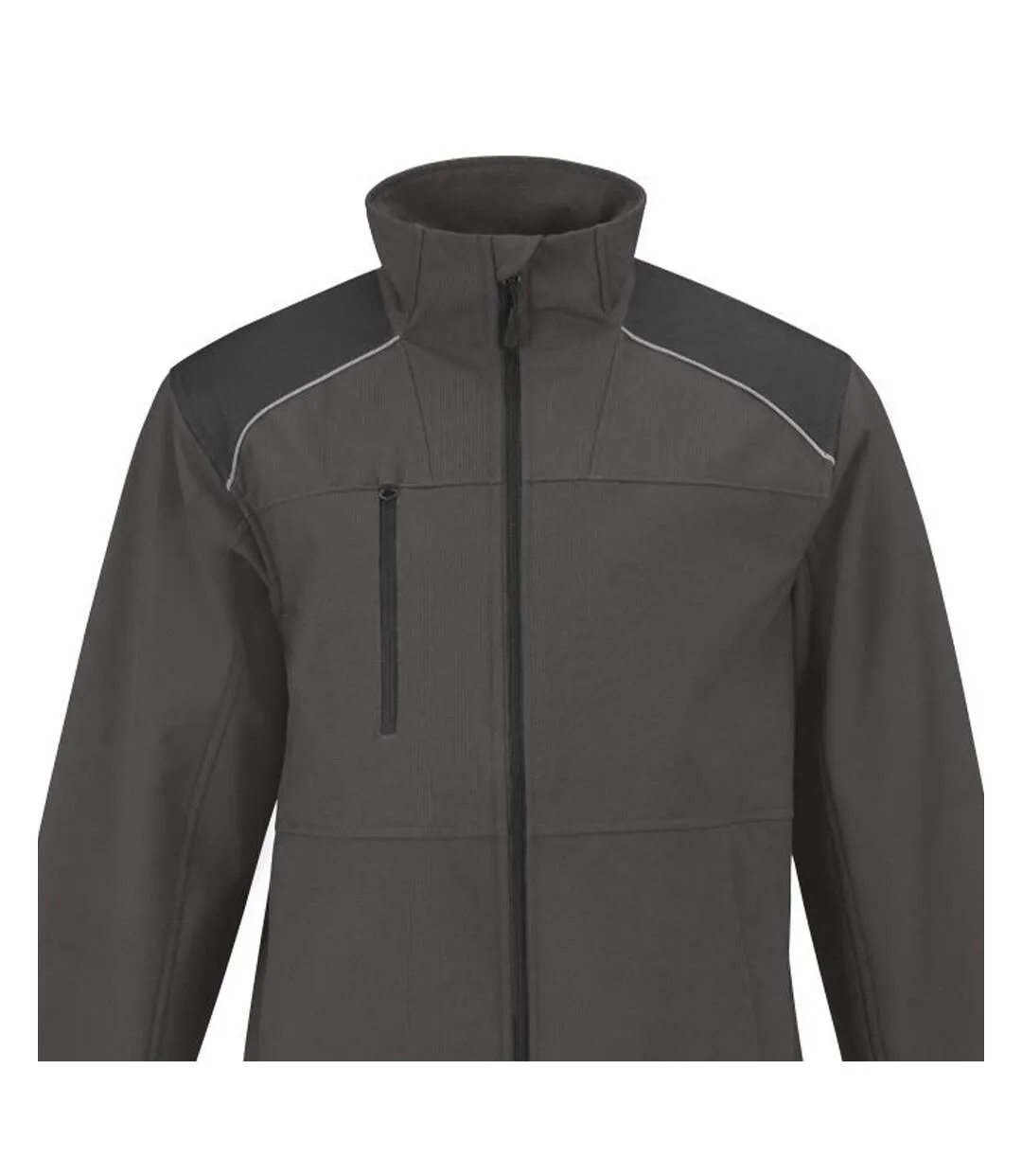 Veste Softshell Shield Pro Adulte Gris Foncé Uni B&C-2