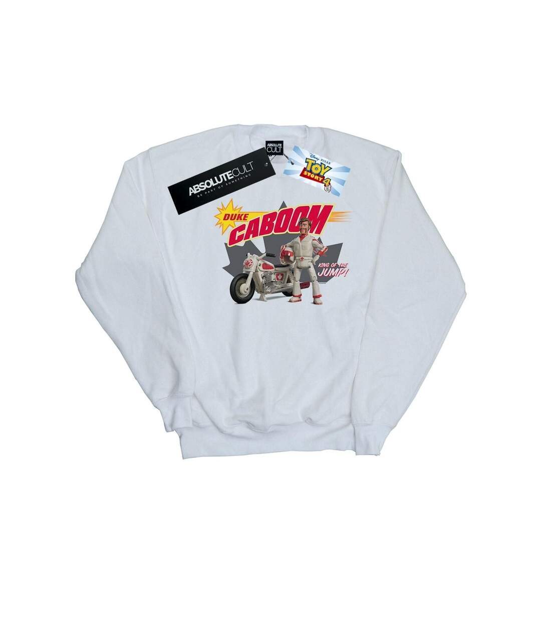 Disney Sweatshirt Womens/Ladies Toy Story 4 Duke Caboom King Of The Jump (Blanc) - UTBI42053-1