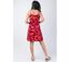 Robe courte fluide fines bretelles AMAYA motif ethnique orangé Coton Du Monde-5
