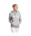 Sweat À Capuche Style Linéaire Essentials Femme Gris Chiné Adidas-1