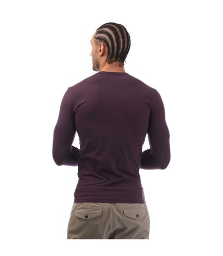 T-shirt Manches Longues Homme Violet Emporio Armani