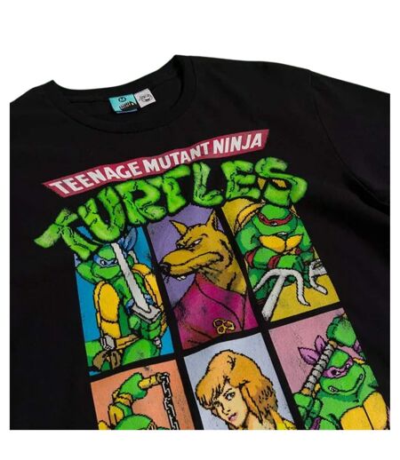 T-shirt Motif/style Salle De Jeux Adulte Noir Teenage Mutant Ninja Turtles
