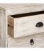 Table de chevet 3 tiroirs Ajay - Beige et noir-3