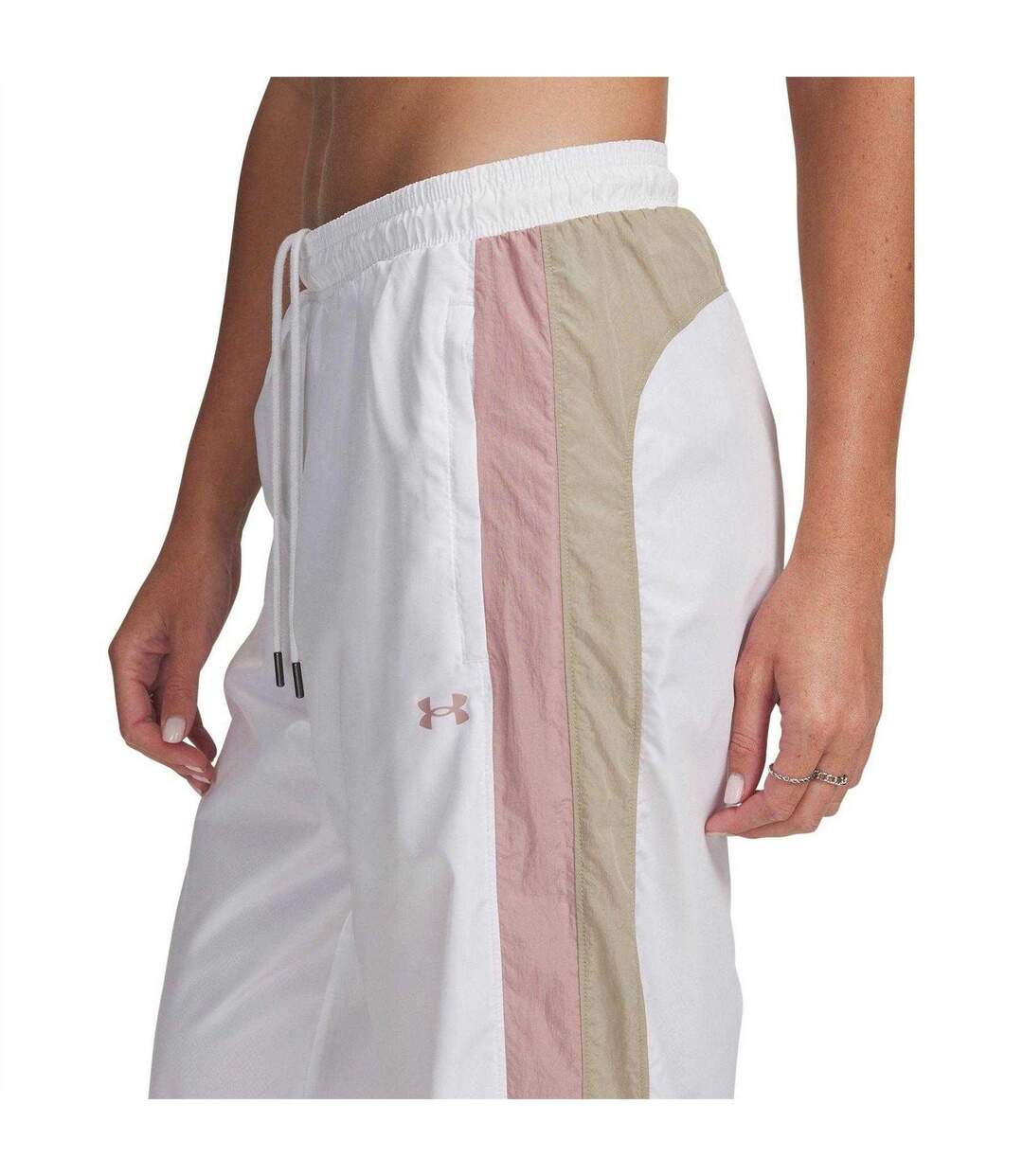Womens/ladies Icon Tracksuit Bottoms White Under Armour-4