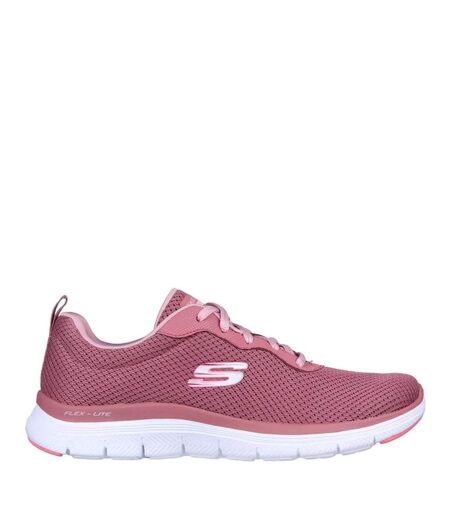 Womens/ladies flex appeal 4.0 brilliant view trainers mauve Skechers