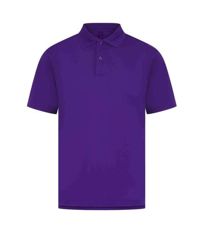 Mens Pique Polo Shirt Bright Purple Henbury