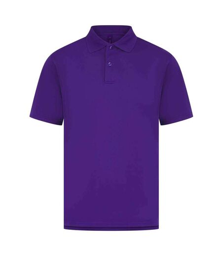 Mens Pique Polo Shirt Bright Purple Henbury