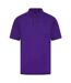 Mens Pique Polo Shirt Bright Purple Henbury-1
