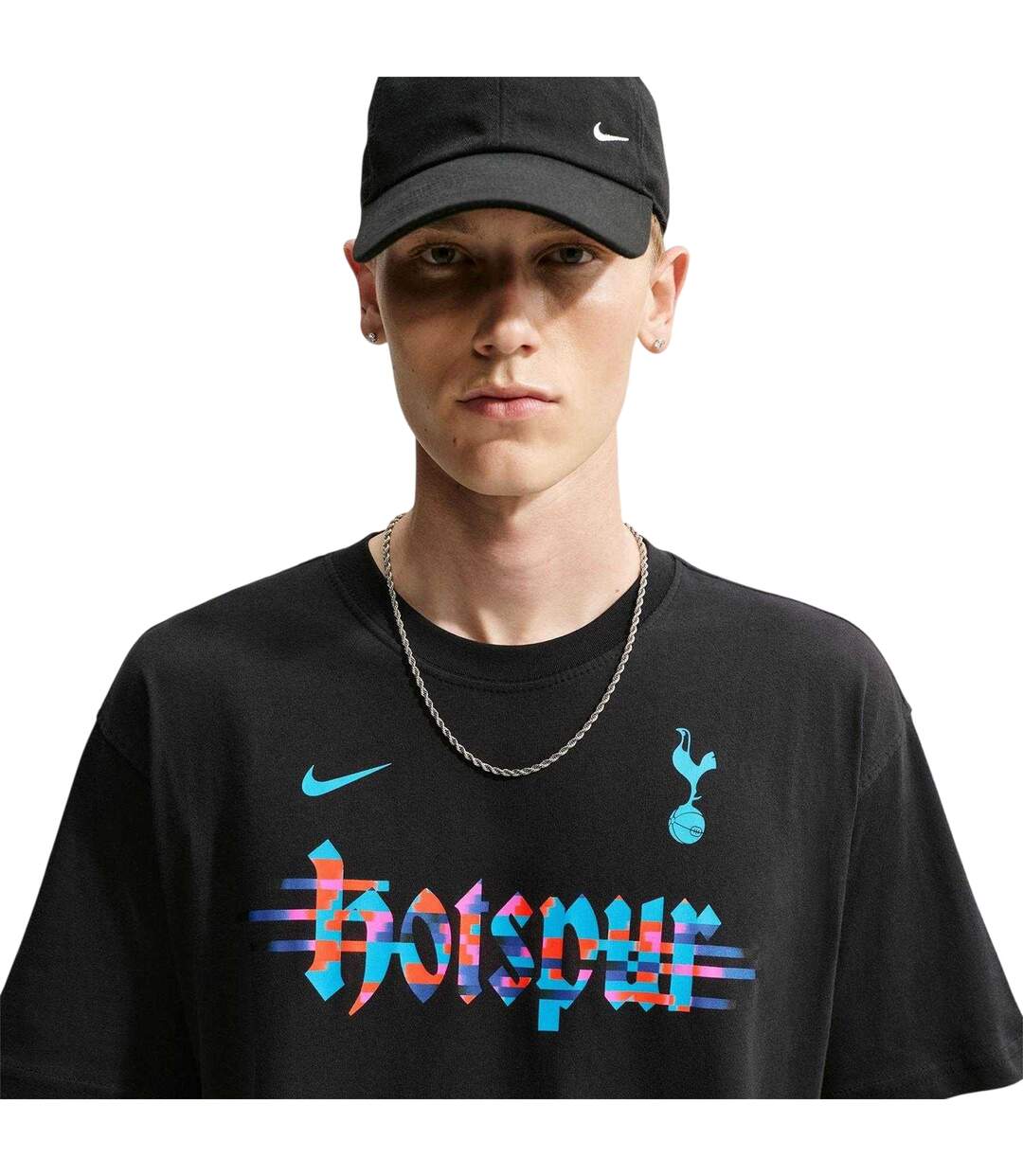 T-shirt Motif/style Tottenham Hotspur Fc Wordmark Homme Noir Blanc Nike-4