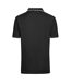 Polo Homme Noir Blanc James And Nicholson-2