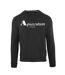 Mens Lettering Crew Neck Sweatshirt Black Aquascutum-1