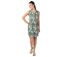Robe coton femme kaki CHRISTINA imprimé fleur Coton Du Monde-1