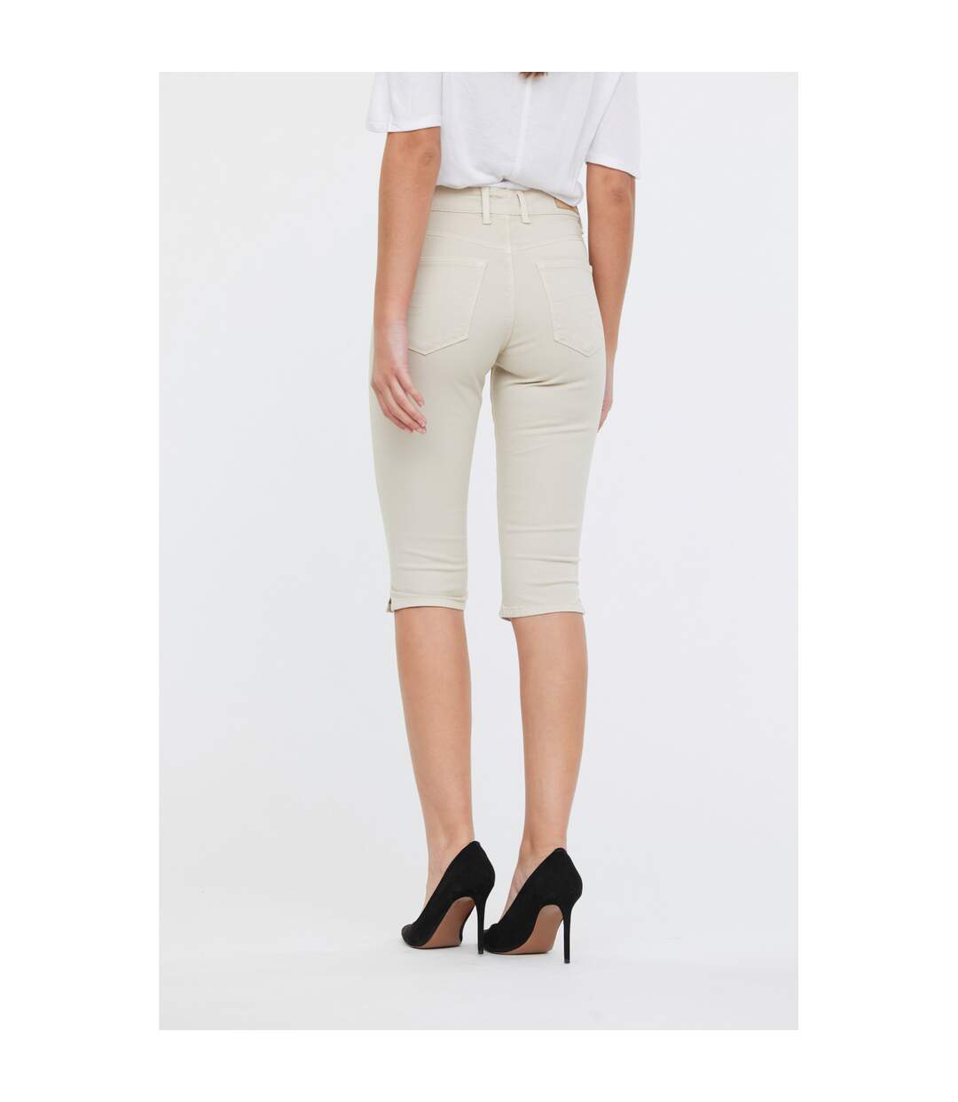 Pantalon coton slim JAZIA