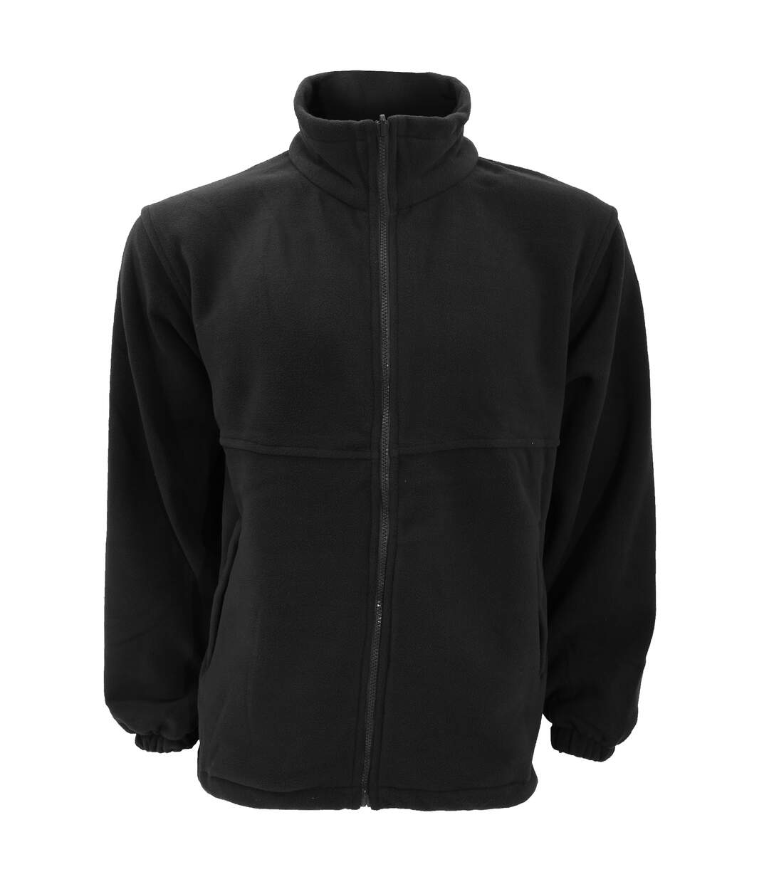 Veste Polaire À Fermeture Zippée Unisexe Noir UCC-1