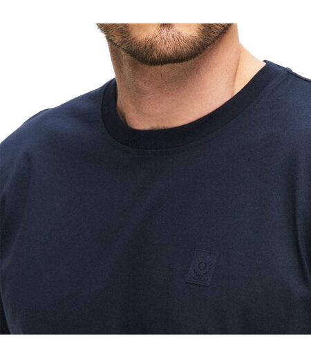 Mens Logo Cotton Regular T-shirt Ink Belstaff