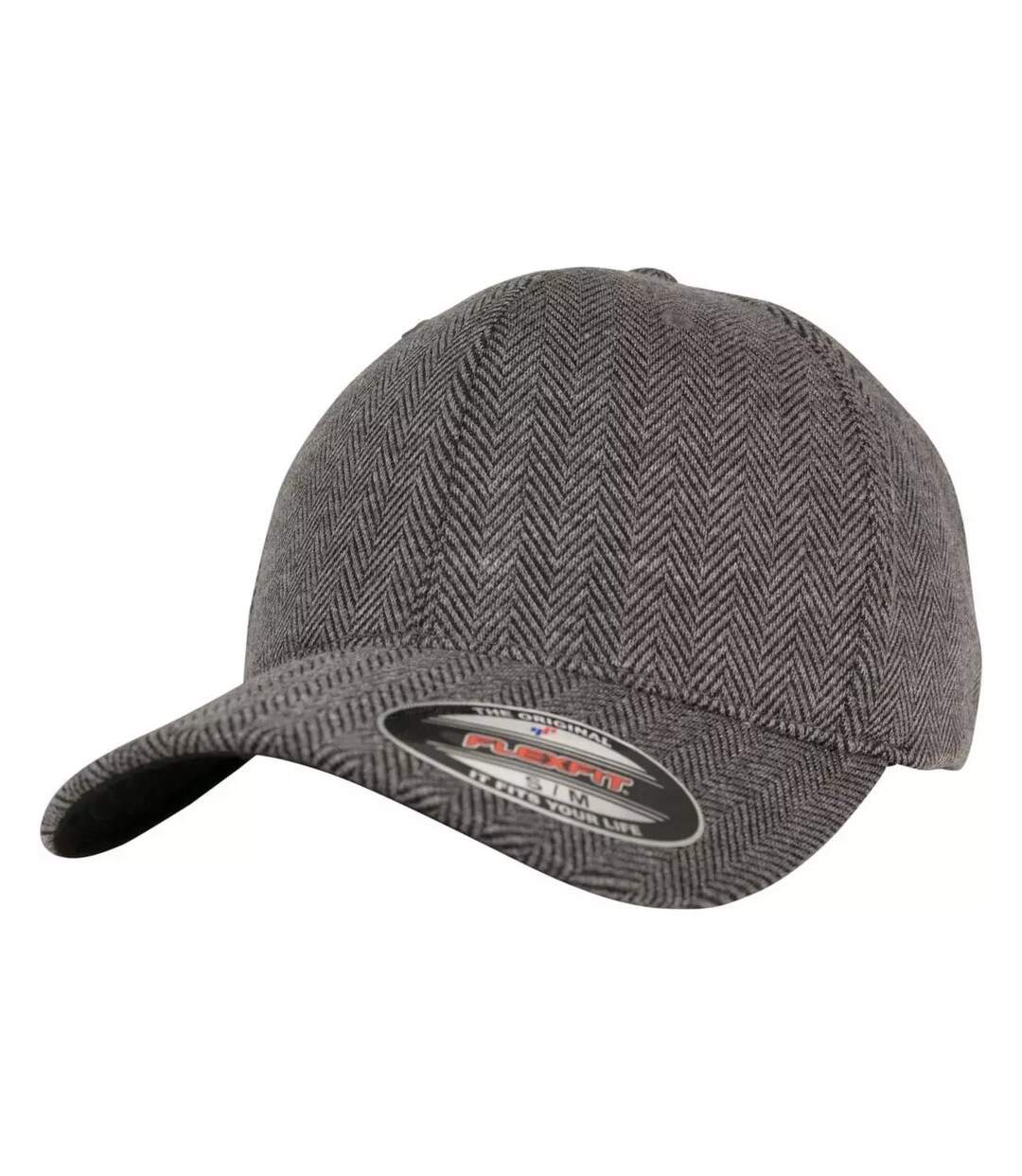Casquette De Baseball Noir Gris Chiné Flexfit-4