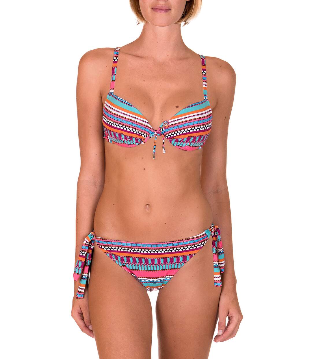 Haut maillot de bain push-up Capri Lisca corail